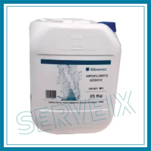 [WKS 2150080925] HIPOCLORITO SÓDICO 150GR/L AGUA POTABLE - GARRAFA 25K KLINWASS